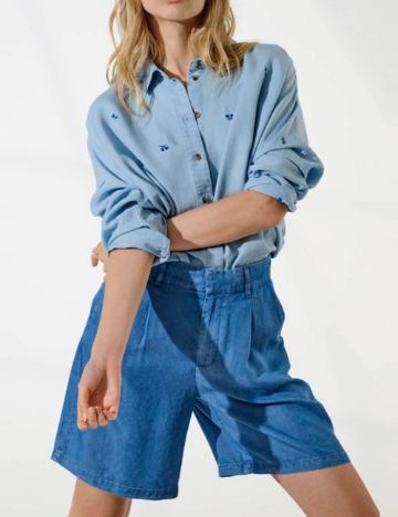 Pantaloni scurți Only, albastru