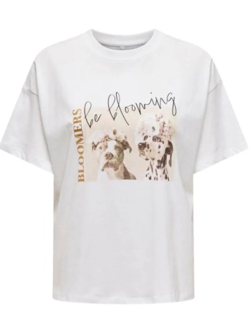 Tricou Only, alb