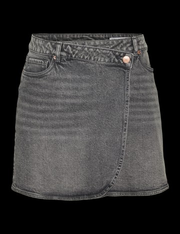 Fustă de blugi Vero Moda, gri
