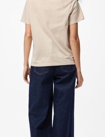 Tricou Pieces, bej
