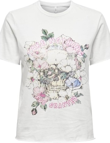 Tricou Only, alb