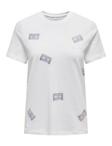 Tricou Only, alb
