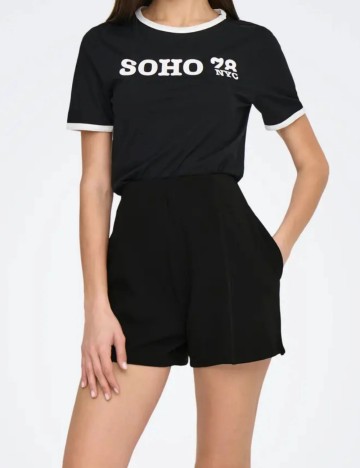 Pantaloni scurți Only, negru