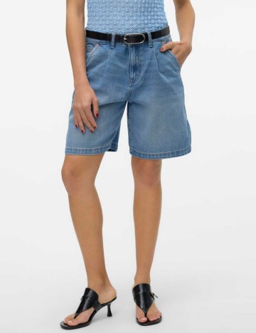 Pantaloni scurți de blugi Vero Moda, albastru