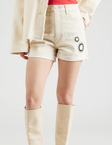 Pantaloni scurți Pieces, bej