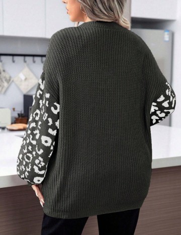 Pulover Shein Curve+, verde