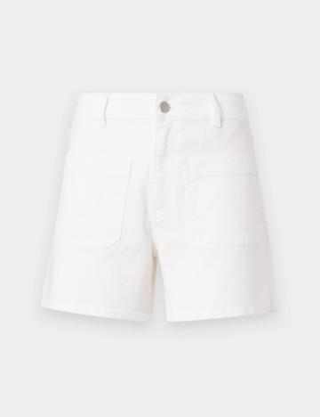 Pantaloni scurți de blugi Object, alb