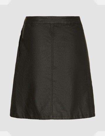 Fustă Imitație Piele Noisy May, negru