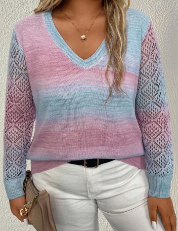 Bluză Shein Curve+, mix culori