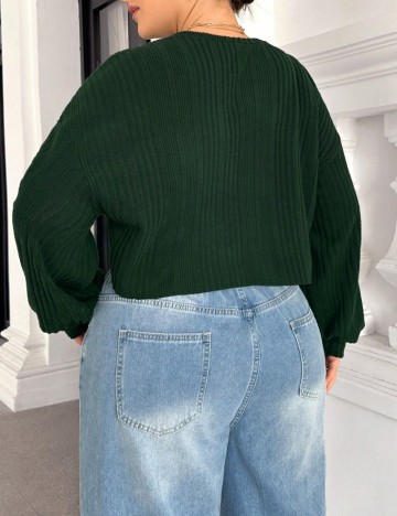 Bluză Shein Curve+, verde