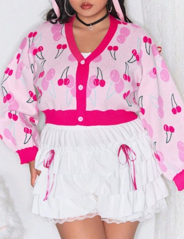 Cardigan Shein Curve+, roz