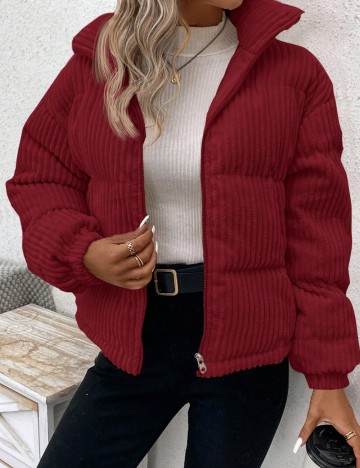 Geacă Shein Emery Rose, roșu