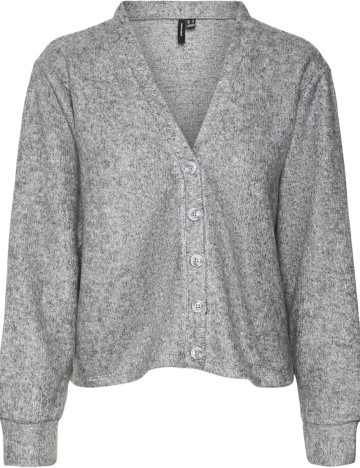 Pulover cu nasturi Vero Moda, gri
