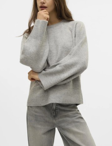 Pulover AWARE by VERO MODA, gri