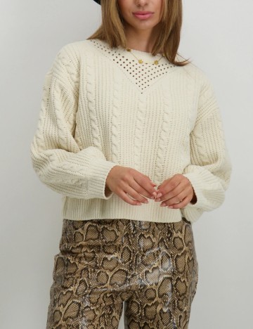 Pulover Vero Moda, crem