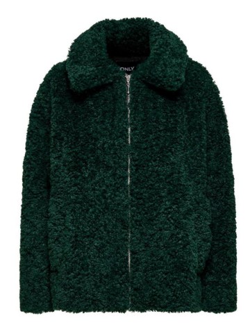 Jachetă de blană Only, verde