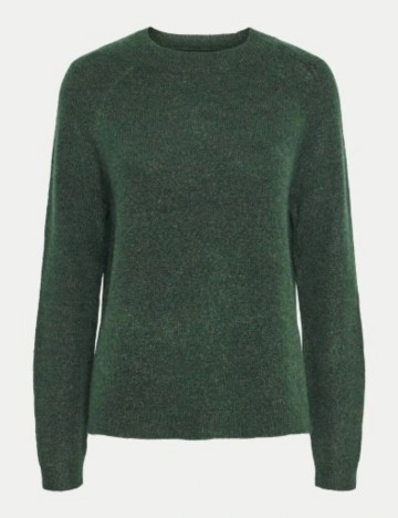 Pulover Pieces, verde