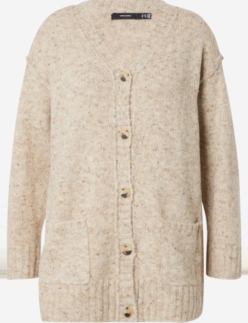 Pulover cu nasturi Vero Moda, maro