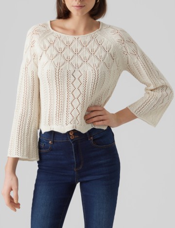Pulover Vero Moda, crem