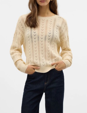 Pulover Vero Moda, crem