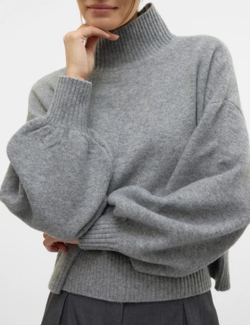 Pulover Vero Moda, gri