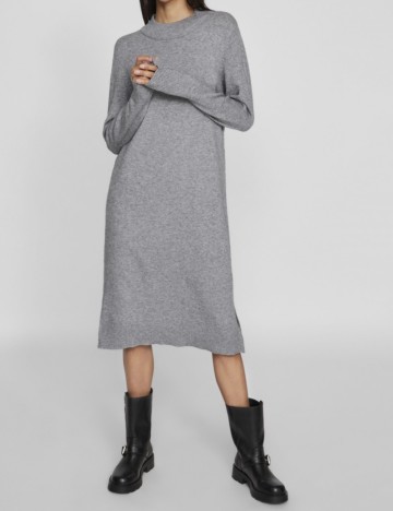 Rochie midi Vila, gri
