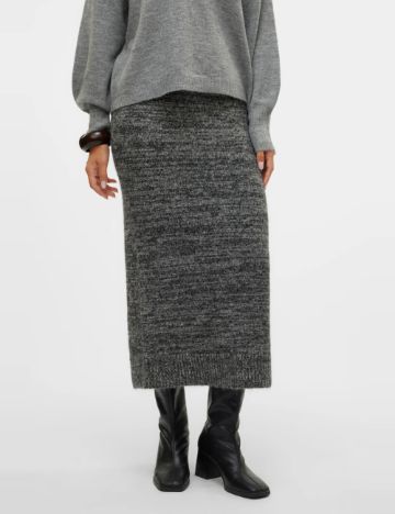 Fustă maxi Vero Moda, gri