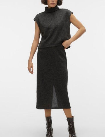 Fustă maxi Vero Moda, gri
