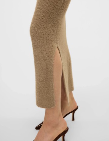 Fustă maxi Vero Moda, bej