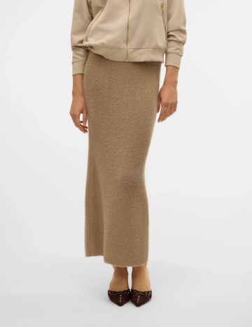 Fustă maxi Vero Moda, bej