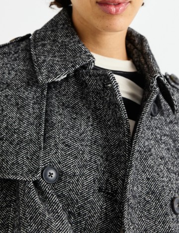 Trench scurt Vero Moda, mix culori