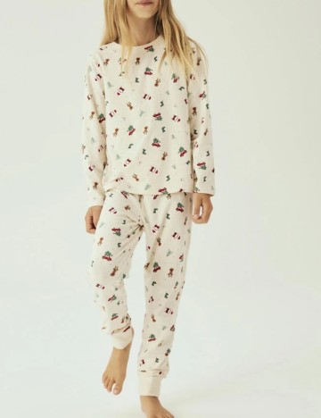 Compleu pijamale Name It, bej