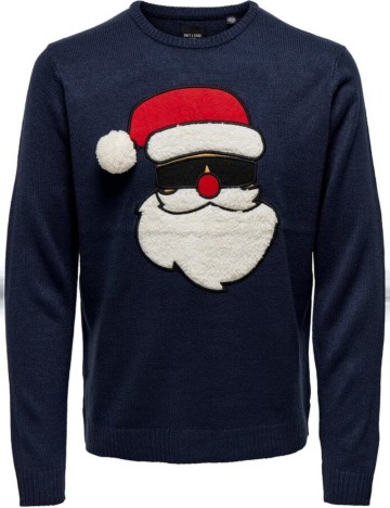 Pulover Only & Sons, bleumarin