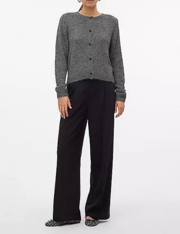 Pulover cu nasturi Vero Moda, gri