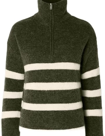 Pulover cu fermoar Selected, mix culori