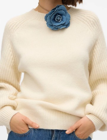 Pulover Vero Moda, crem