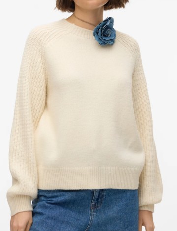 Pulover Vero Moda, crem