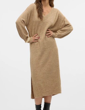 Rochie midi Vero Moda, bej