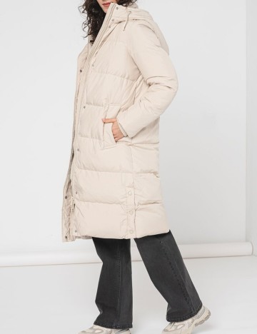 Geacă lungă Vero Moda, crem