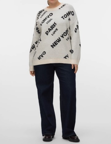 Pulover Vero Moda, crem