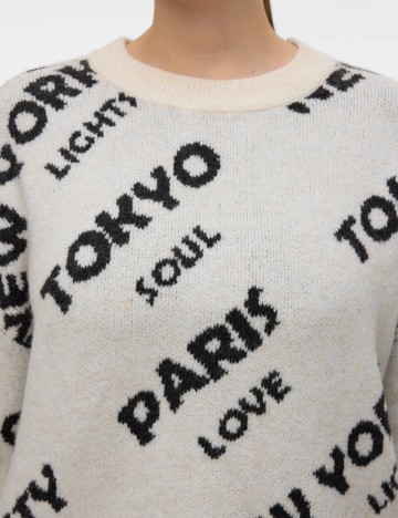 Pulover Vero Moda, crem