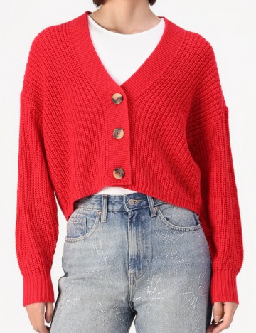Cardigan Only, roșu