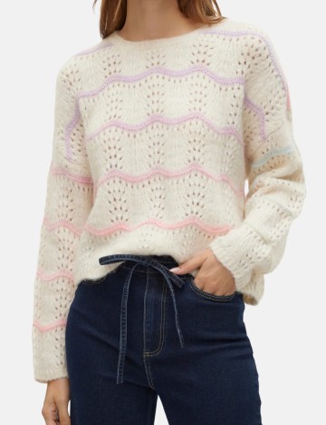 Pulover Vero Moda, crem