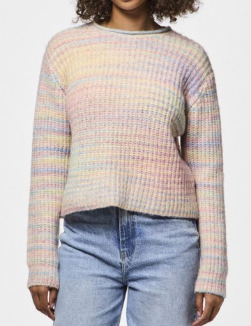 Pulover Pieces, mix culori