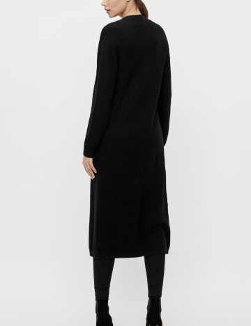 Cardigan lung Object, negru