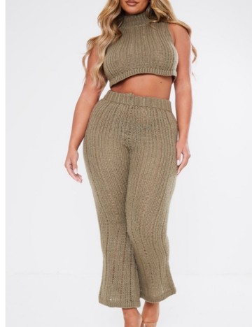 Top PRETTYLITTLETHING, kaki