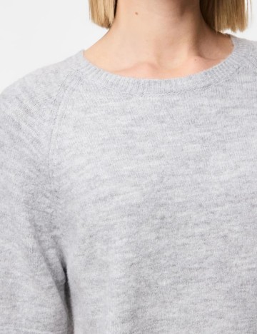 Pulover Pieces, gri