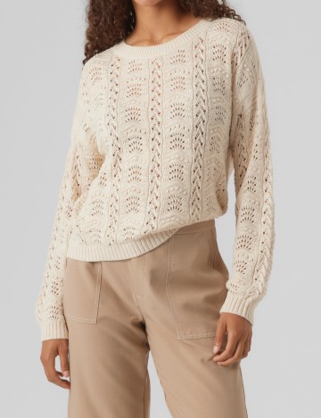 Pulover Vero Moda, crem