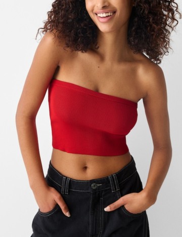 Top Bershka, roșu