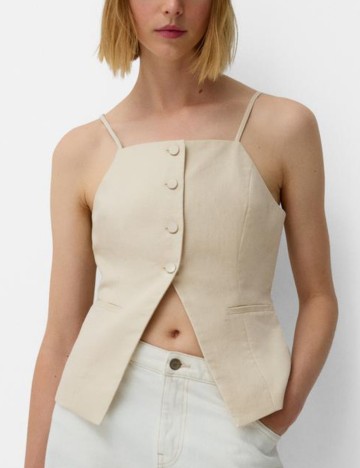 Top Bershka, bej
